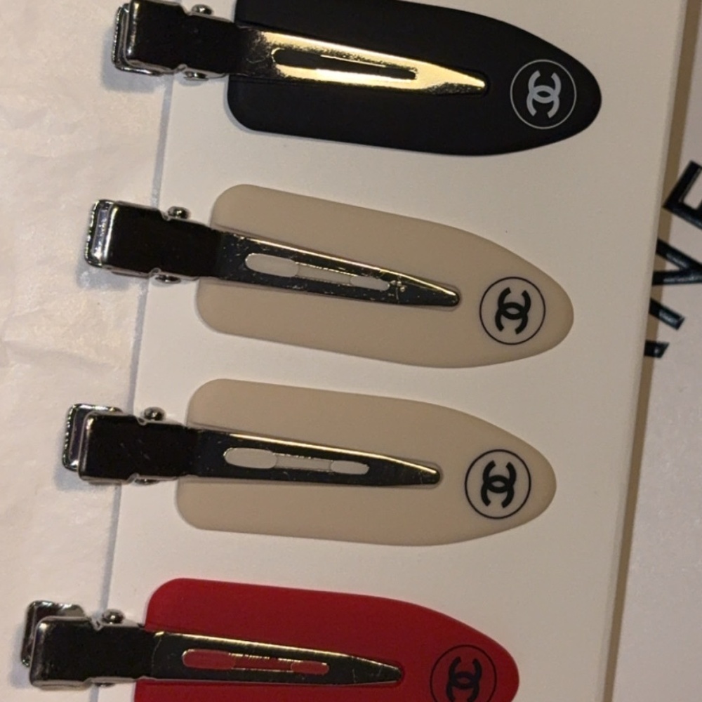 Chanel hair clips